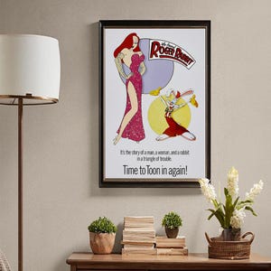 Who Framed Roger Rabbit Movie Poster, Retro Home Decor, Wall Art ...