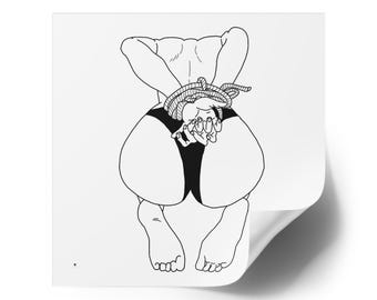 Devil Silhouette Decal︱Sexy Woman︱Butt︱Booty︱Thicc︱Thick girl︱Vinyl Decal︱Sticker︱Car Decal︱Laptop Sticker︱Water Bottle Decal