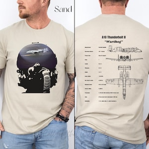 A10 Warthog Fighter Jet T-Shirt - Airplane Shirt for Men - Military Fighter Jet Shirt - American Aviation Tee
