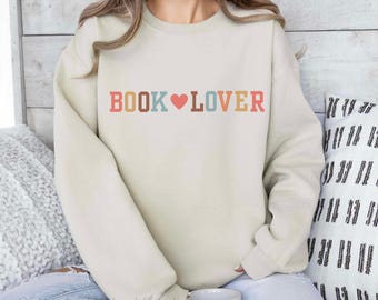 Book Lover Women&#39;s Crewneck Sweatshirt, Gift for Women, Mother&#39;s Day Gift