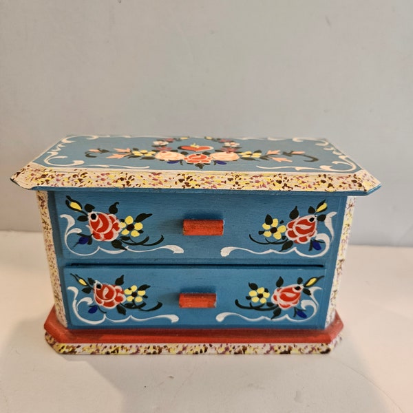 Vintage Dora Kuhn Dollhouse Furniture Dresser Hand-Painted