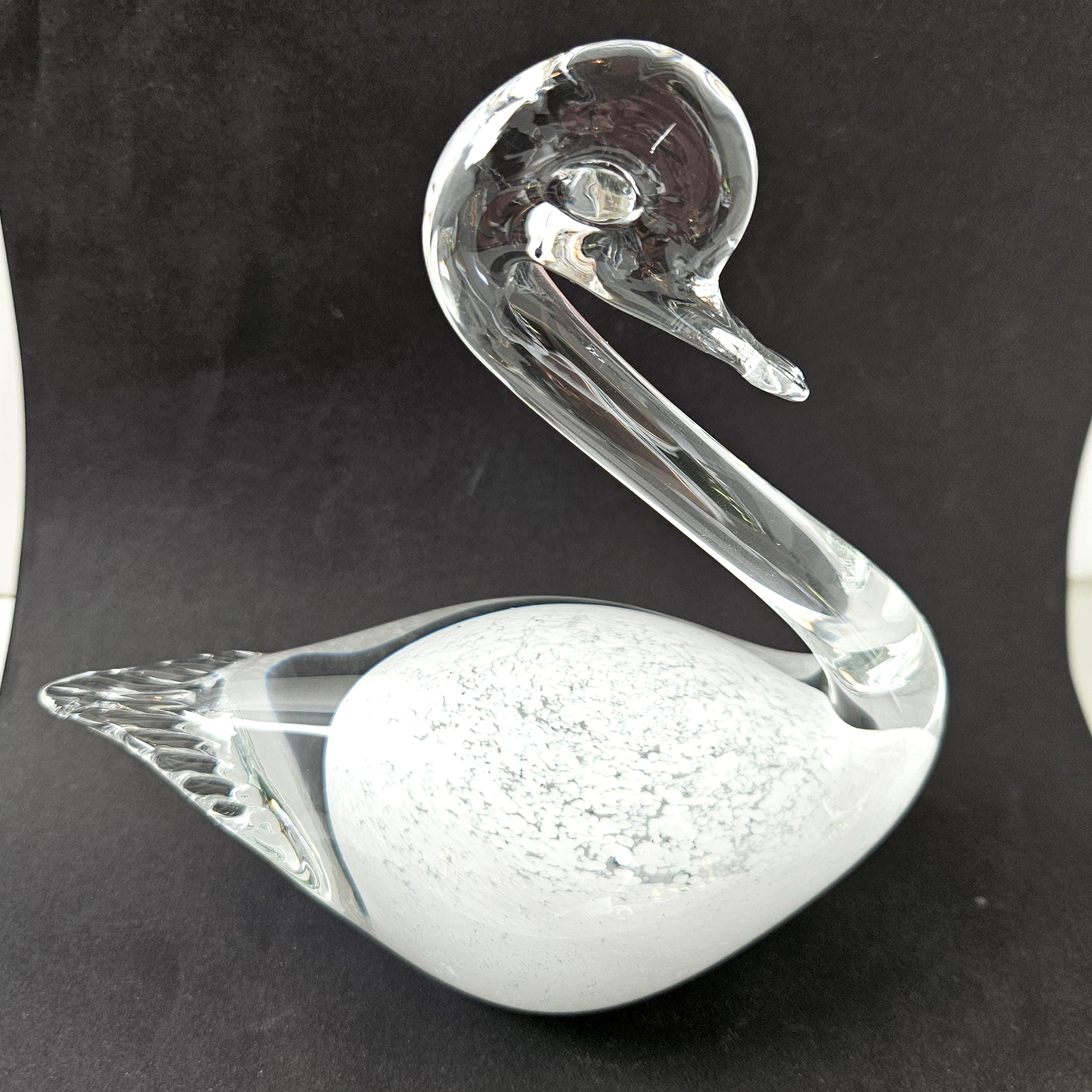 Marcolin Art Crystal マルコリン クリスタル スワン 白鳥 Marcolin Glass Swan - Etsy