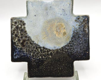 Hand Made Ceramic Glazed Cross or Decorative Tile