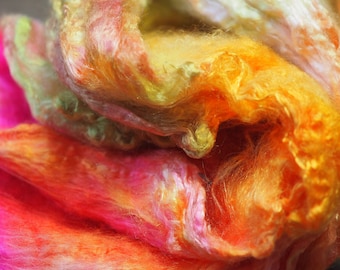 Silk Hankies - 'Pink, Orange and Yellow’