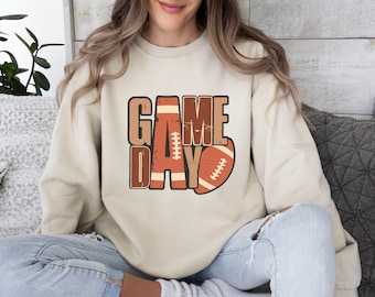 Football Game Day Sweatshirt, Football Sweater, Sports Mom, Game Day, Football Lover, Football Season, Football Gift, Gift For Her