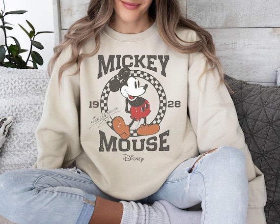Retro Mickey Mouse Sweatshirt, Vintage Mickey Sweatshirt, Disney Vacation Sweater, Mickey Sweatshirt, Classic Mickey Sweater