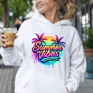 Summer Vibes Hoodie, Summer Hoodie, Beach Life, Beach Vibes, Beach Party Hoodie, Summer Trip, Summer Vacation Hoodie, Gift For Her