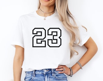 Number Shirt, Custom Player Tshirt, Custom Number Shirt, Personalized Sports Number Shirt, Custom Team Shirt, Custom Football Number Shirt