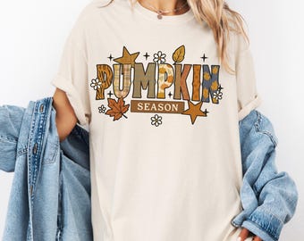 Comfort Pumpkin Season T-Shirt: Retro Autumn Fall Tee