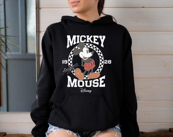 Retro Mickey Mouse Hoodie, Vintage Mickey Hoodie, Disney Vacation Hoodie, Mickey Hoodie, Classic Mickey Hoodies