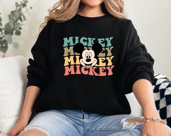 Mickey Mouse Sweatshirt, Classic Mickey Mouse Sweat, Disney Vacation Sweat, Magic Kingdom Sweat, Disneyland Mickey Tees, Mickey Tee, WDW Tee