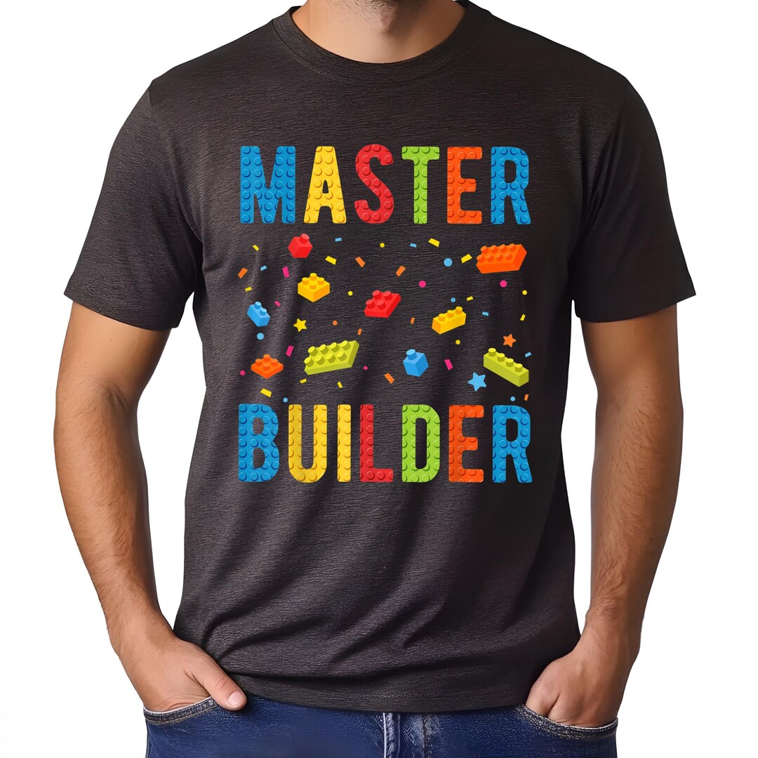 Master Builder Shirt, Building Blocks Shirts, Brick Builder Shirts ...