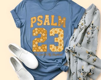 Psalm 23 T-Shirt: Christian Bible Verse Tee, Church Gift