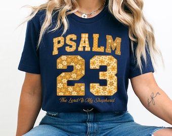 Comfort Colors® Psalm 23 T-Shirt, Christian Faith Shirt, Bible Verse Shirt, The Lord Is My Shepherd Tee, Christian Gift Church