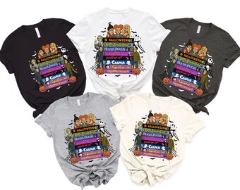 Retro Halloween Characters Comfort Colors Shirt: 90s Spooky Tee