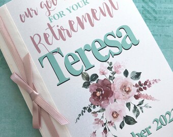 Retirement Congratulations Card - Personalised with Name and Date