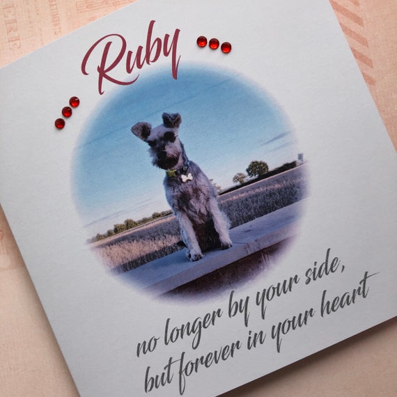 Pet Condolence Sympathy Card Personalised - Etsy Australia