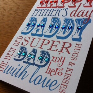 Carte typographique pour la fête des pères
