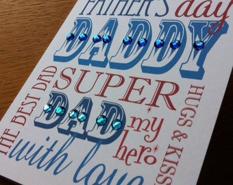 Typographic Father's Day Card