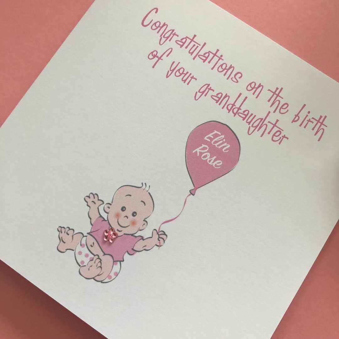 New Parents New Grandparents Baby Congratulations Card Baby