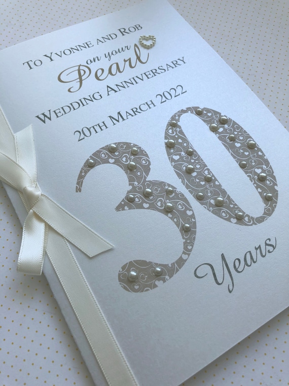 etsy pearl wedding anniversary