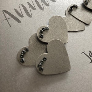Iron 6th 6 years Wedding Anniversary Card Personalised with names and date image 3