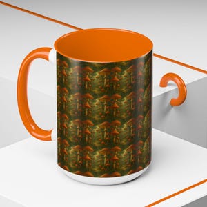 Mushroom Universe Coffee Mug: Enchanted Forest Ceramic Drinkware