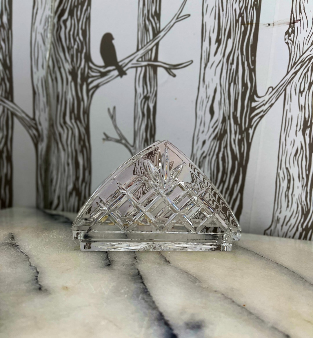 Mikasa Crystal Napkin Holder for Your Holiday Home . Etsy