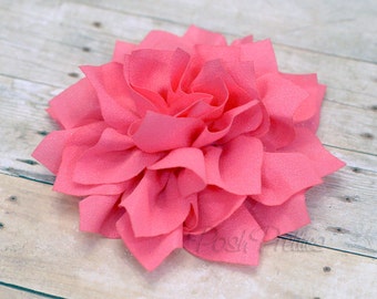 Pink Hair Flower, Bubblegum Pink Flower Hair Clip, Lotus Blossom - Available With or Without Rhinestone Center