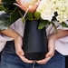 Meg Lee reviewed Black Porcelain Vase for your Modern Minimalist Home//Matte Black Ceramic Vase for Flowers and Floral Arrangements