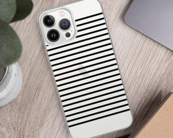 iPhone 11-14 11-14 15 16 Hülle – Minimal und Moderne Linie Kunst Cover – Geschenk für Sie und Ihn