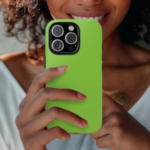 Brat Lime Green Phone Case - iPhone 17 16 15 Pro Max 14 Plus, Samsung S26 S25 S24 S23 S22 Ultra, Google Pixel 9 8 7 6