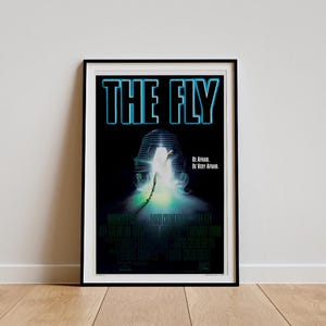 The Fly Movie Poster, Classic Movie Wall Art, Vintage Art Print, Home Decor, Canvas Poster, Gift
