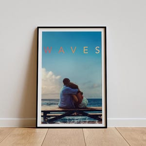 Waves Movie Poster, Classic Movie Wall Art, Vintage Art Print, Home Decor, Canvas Poster, Gift