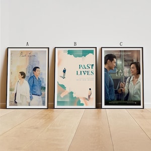 Past Lives Movie Poster, Classic Movie Wall Art, Vintage Art Print, Home Decor, Canvas Poster, Gift