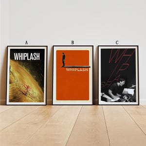 Poster del film Whiplash, stampa artistica da parete di film classici, stampa d&#39;arte vintage, arredamento per la casa, poster su tela, regalo