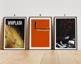 Plakat filmowy „Whiplash”, klasyczna sztuka ścienna, wydruk artystyczny w stylu vintage, wystrój wnętrz, plakat na płótnie, prezent świąteczny