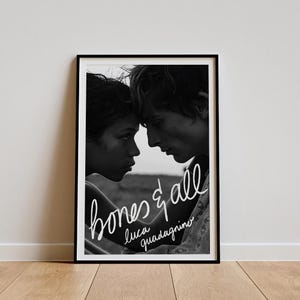 Bones and All Movie Poster, Classic Movie Wall Art, Vintage Art Print, Home Decor, Canvas Poster, Gift