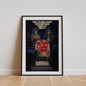 The Return of the Living Dead (1985) Movie Poster, Classic Movie Wall Art, Vintage Art Print, Home Decor, Canvas Poster, Gift