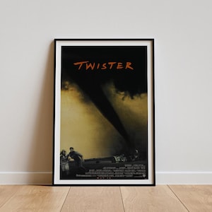 Twister (1996) Movie Poster, Classic Movie Wall Art, Vintage Art Print, Home Decor, Canvas Poster, Gift