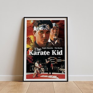 The Karate Kid (1984) Movie Poster, Classic Movie Wall Art, Vintage Art Print, Home Decor, Canvas Poster, Gift