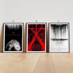 The Blair Witch Project Movie Poster, Classic Movie Wall Art, Vintage Art Print, Home Decor, Canvas Poster, Gift