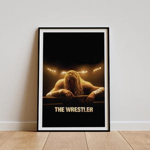 The Wrestler Movie Poster, Classic Movie Wall Art, Vintage Art Print, Home Decor, Canvas Poster, Gift