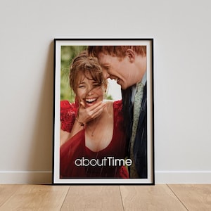 About Time Movie Poster, Classic Movie Wall Art, Vintage Art Print, Home Decor, Canvas Poster, Gift