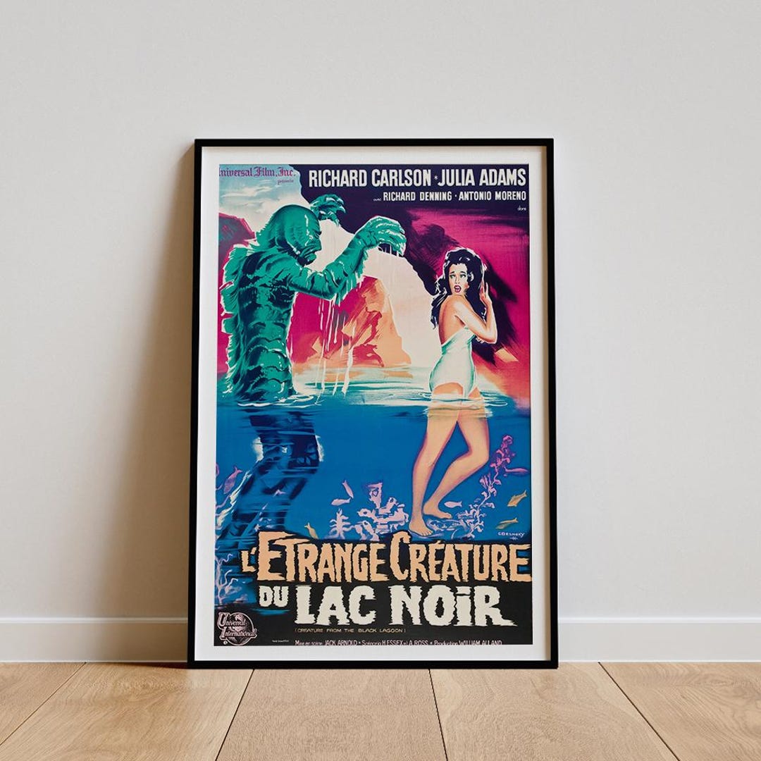 DYTrade Plaque En Métal 30,5 X 40,6 Cm Créature De The Black Lagoon Movie Poster Reproduction