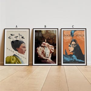 Poor Things Movie Poster, Classic Movie Wall Art, Vintage Art Print, Home Decor, Canvas Poster, Gift