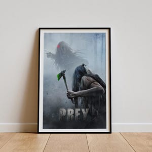 Prey Movie Poster, Classic Movie Wall Art, Vintage Art Print, Home Decor, Canvas Poster, Gift