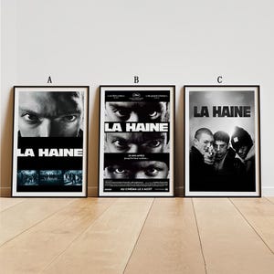 La Haine (1995) Movie Poster, Classic Movie Wall Art, Vintage Art Print, Home Decor, Canvas Poster, Gift