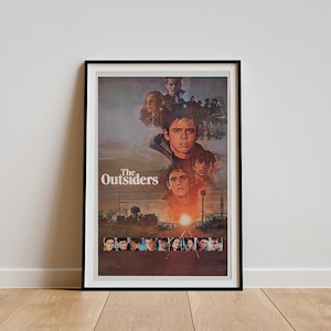 The Outsiders (1983) Movie Poster, Classic Movie Wall Art, Vintage Art Print, Home Decor, Canvas Poster, Gift