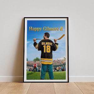 Happy Gilmore 2 Movie Poster, Classic Movie Wall Art, Vintage Art Print, Home Decor, Canvas Poster, Gift
